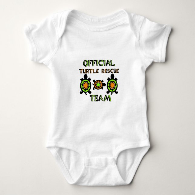 Official Turtle Rescue Team 1 Baby Bodysuit (Front)