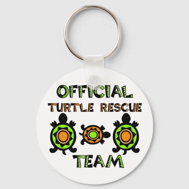 Official Turtle Rescue Team 1 Keychain (Front)