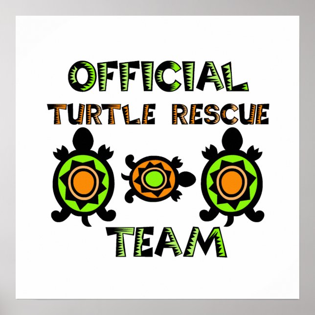 Official Turtle Rescue Team 1 Poster (Front)