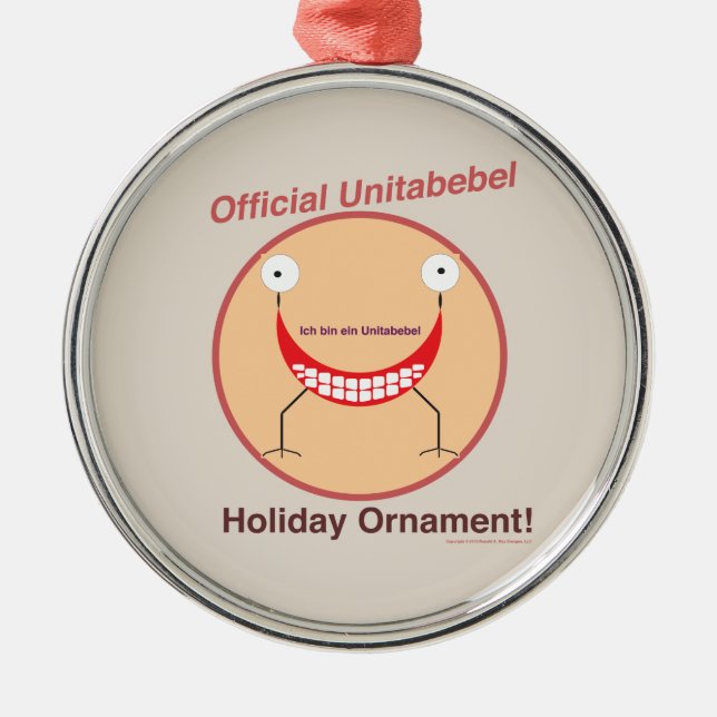 Official Unitabebel Holiday Ornament (Front)