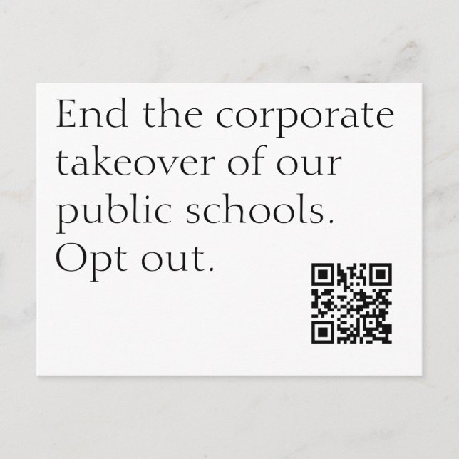 Official United Opt Out Postcards (Front)