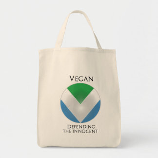 OFFICIAL VEGAN FLAG: Shield of the Defender Tote Bag