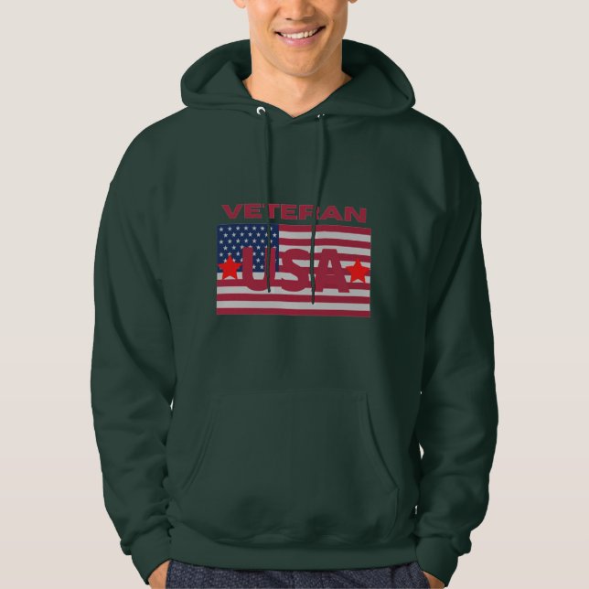 Official Veteran USA True Classic | Premium Athlet Hoodie (Front)