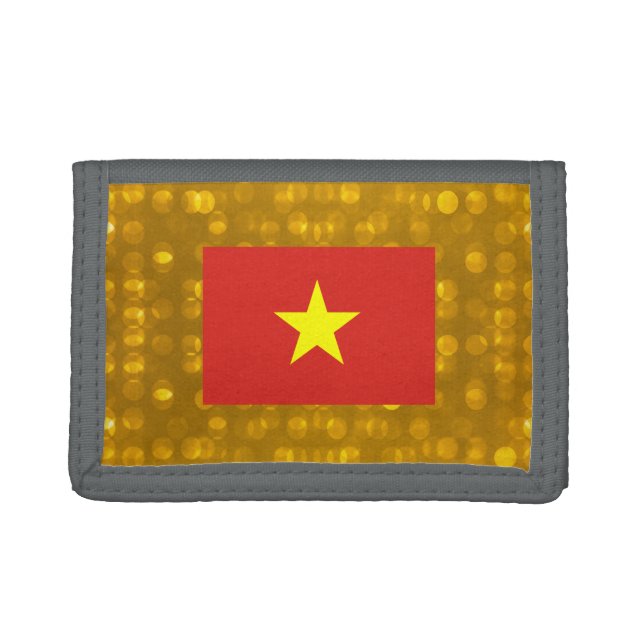 Official Vietnamese Flag Tri-fold Wallet (Front)