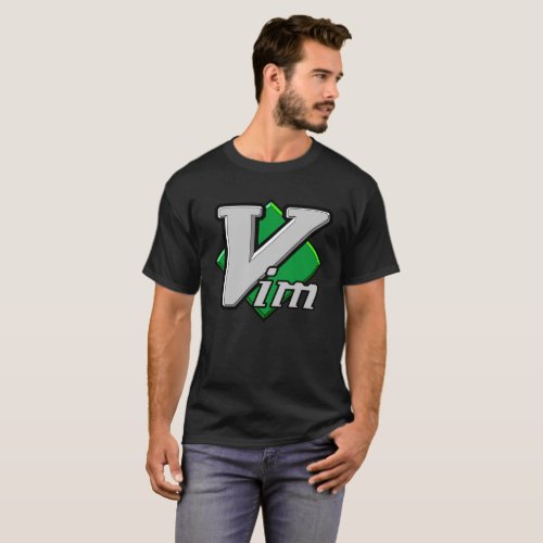 Official Vim Logo Vi IMproved Text Editor T_Shirt