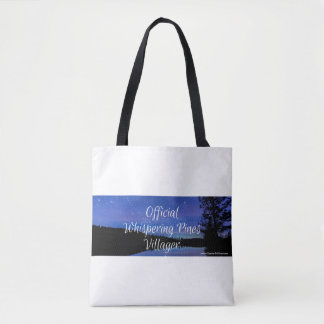 Official Whispering Pine Villager large tote Bag