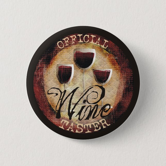 Official Wine Taster button sticker (Front)