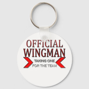 Official WingMan Taking One For The Team Red Keychain