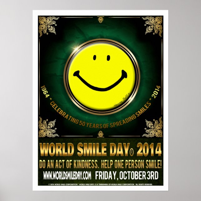 Official World Smile Day® 2014 Poster (Front)