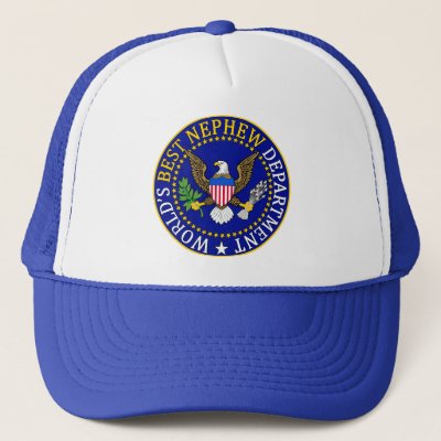 Official World's Best Nephew Department Seal Trucker Hat