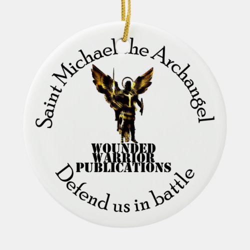 Official Wounded Warrior Publications Logo Ceramic Ornament