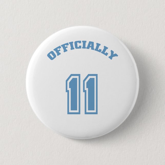 Officially 11 pinback button (Front)