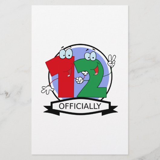 Officially 12 Birthday Banner