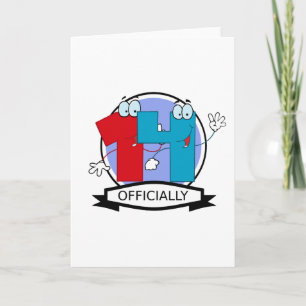 Officially 14 Birthday Banner Card