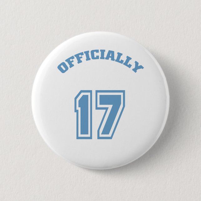Officially 17 pinback button (Front)