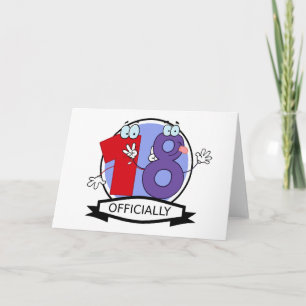 Officially 18 Birthday Banner Card
