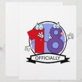 Officially 18 Birthday Logo (Front/Back)