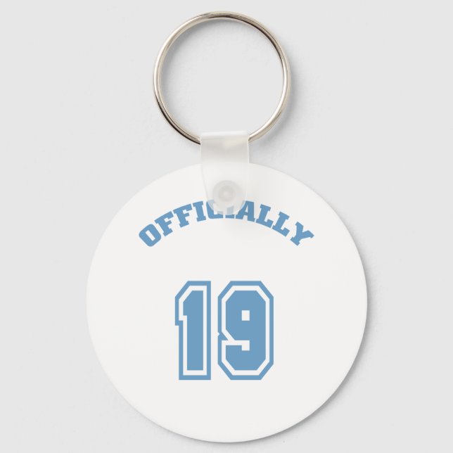 Officially 19 keychain (Front)