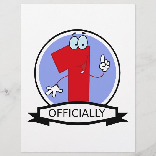 Officially 1 Birthday Banner (Front)