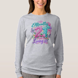 Officially 21 and Loving It Pastel 21st Birthday T T-Shirt