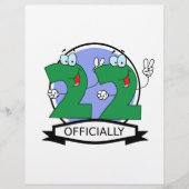 Officially 22 Birthday Logo (Front)