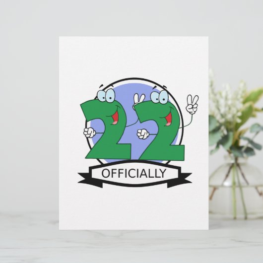 Officially 22 Birthday Logo (Standing Front)