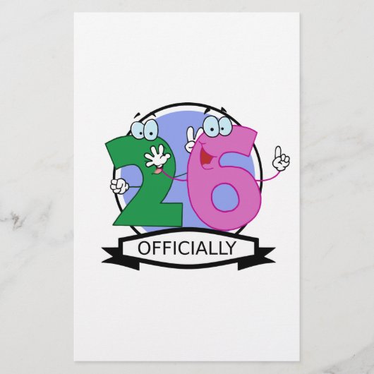 Officially 26 Birthday Logo (Front)