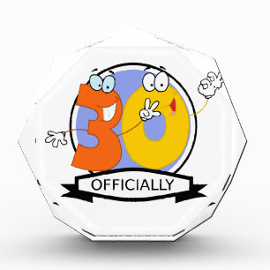 Officially 30 Birthday Logo Award