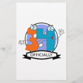 Officially 34 Birthday Logo (Front)