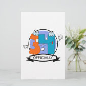 Officially 34 Birthday Logo (Standing Front)