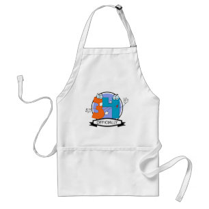 Officially 34 Birthday Logo Adult Apron