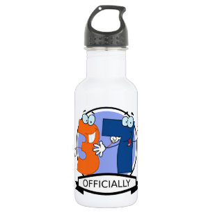 Officially 37 Birthday Banner Stainless Steel Water Bottle