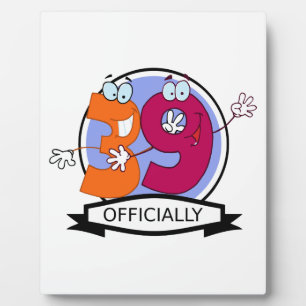 Officially 39 Birthday Banner Plaque