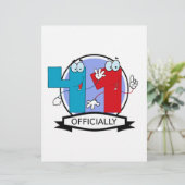 Officially 41 Birthday Banner (Standing Front)