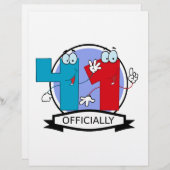 Officially 41 Birthday Banner (Front/Back)