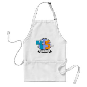 Officially 45 Birthday Banner Adult Apron