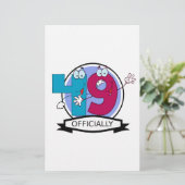 Officially 49 Birthday Banner (Standing Front)