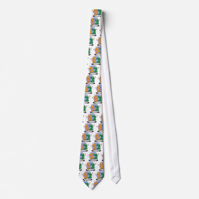 Officially 52 Birthday Banner Neck Tie (Front)