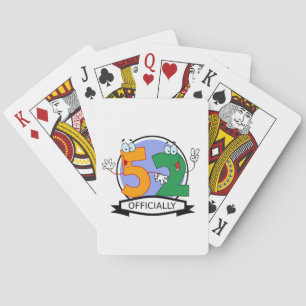 Officially 52 Birthday Logo Poker Cards