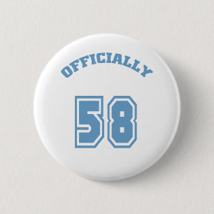 Officially 58 pinback button