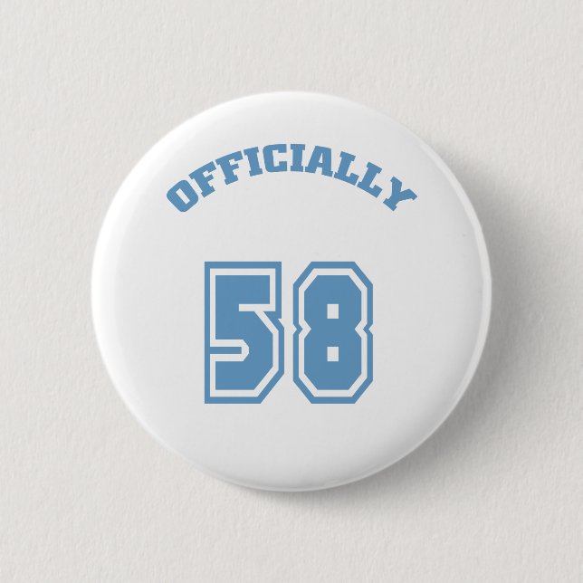 Officially 58 pinback button (Front)