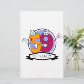 Officially 59 Birthday Banner (Standing Front)