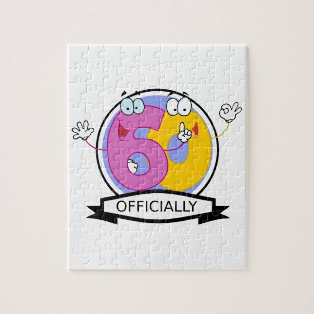 Officially 60 Birthday Banner Jigsaw Puzzle (Vertical)