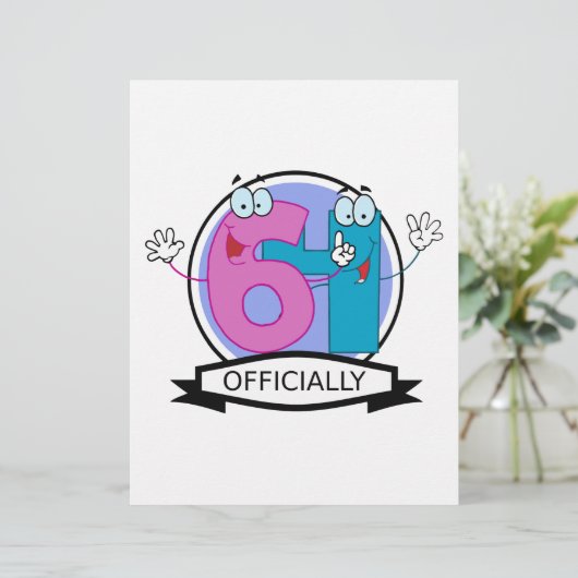 Officially 64 Birthday Banner (Standing Front)