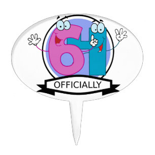 Officially 64 Birthday Banner Cake Topper