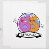 Officially 65 Birthday Logo (Front/Back)