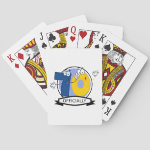Officially 70 Birthday Logo Poker Cards