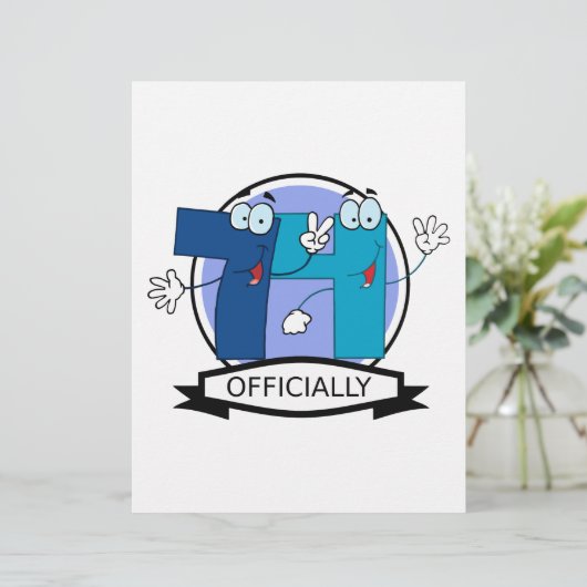 Officially 74 Birthday Banner (Standing Front)