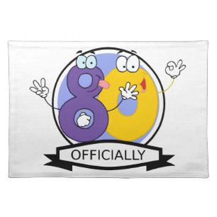 Officially 80 Birthday Banner Placemat