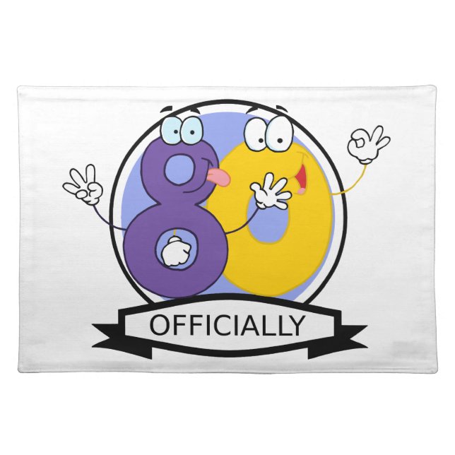 Officially 80 Birthday Banner Placemat (Front)
